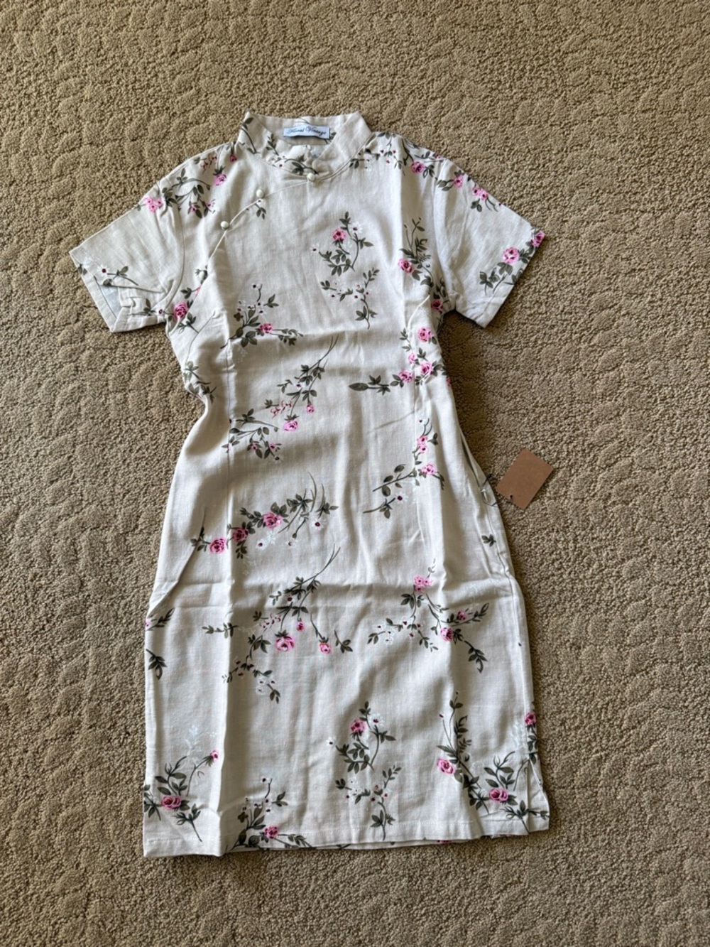 Retro pinup sexy short cheongsam / Qipao (Size M) Lunar new year dress